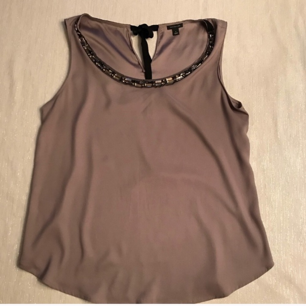 Silky jeweled Ann Taylor top